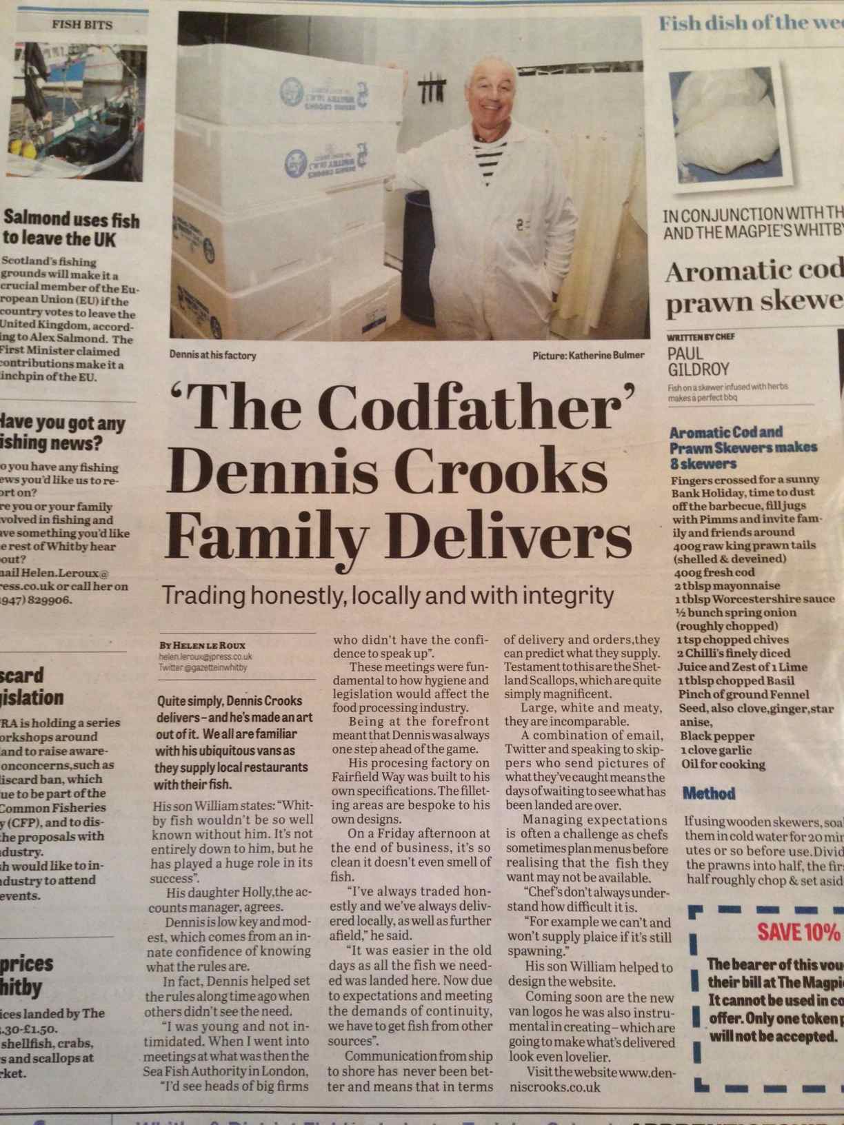 Local newspaper feature